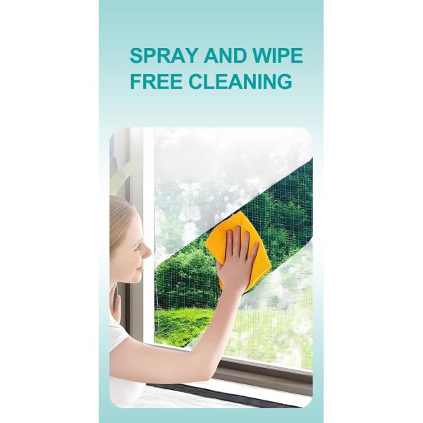 500 ml de nettoyant ménager commercial Désacruisant par pulvérisation pour fenêtre à écran