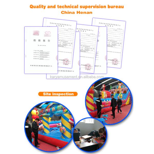 EN71/EN14960/CE Certified Inflatable Kid Water Slide Play Center for Outdoor