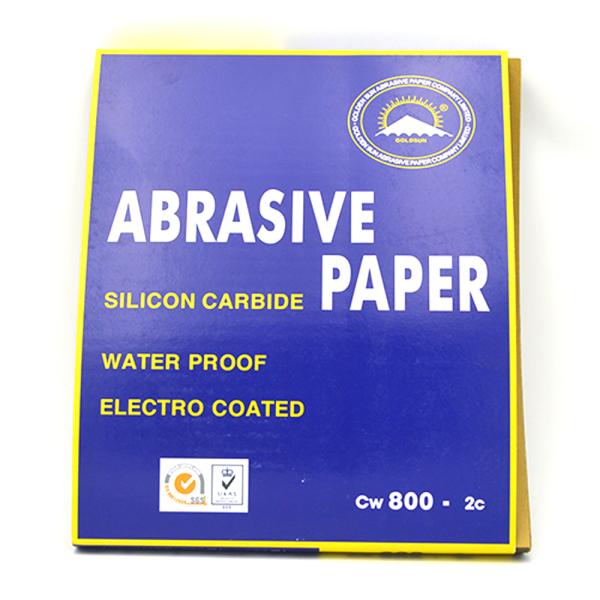 Wet Milling Car Sand Paper Abrasive Cloth Sheet 100mm Size Medium Hardness