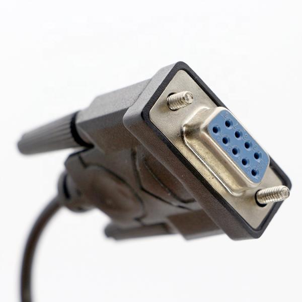 CUSTOM 90 Degree Right Angle Mini B USB to Female DB9 RS232 Serial Cable