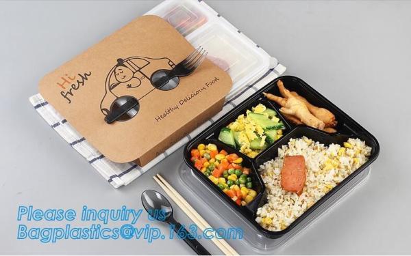 650ml hot selling disposable pp plastic snack food boxfood grade disposable plastic food sushi box container tray packag