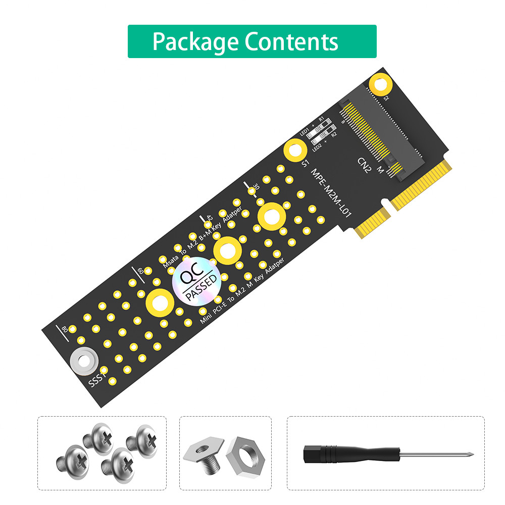 M.2 (NGFF) Nvme SSD в Mini PCIe Adapter M.2 NGFF Ключевой адаптер M