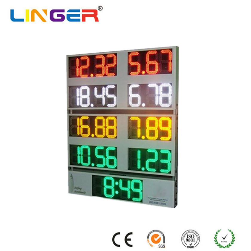 8 Inch LED Gas Price Sign Dual Sided Gas Station LED Sign With Wireless Control