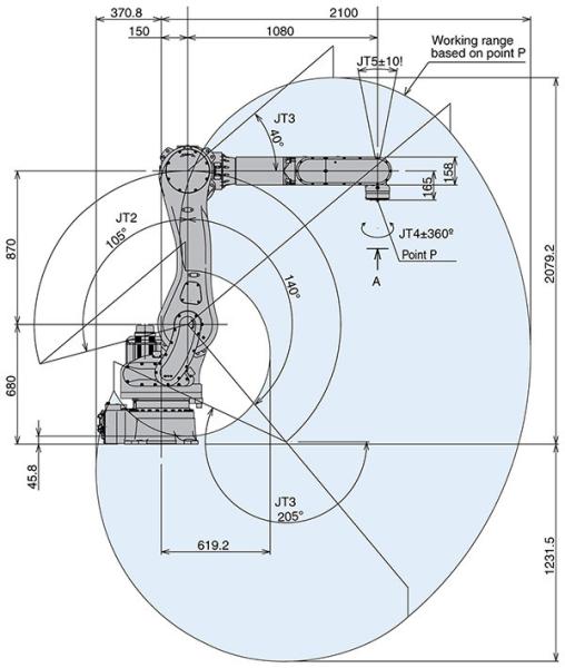 Kawasaki RD080N 6 Axis Industrial Robot Arm Automated Palletizing Equipment