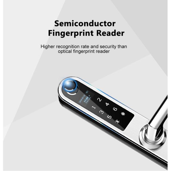 Серебр замка раздвижной двери отпечатка пальцев цифров алюминиевый/чернота/золотой цвет