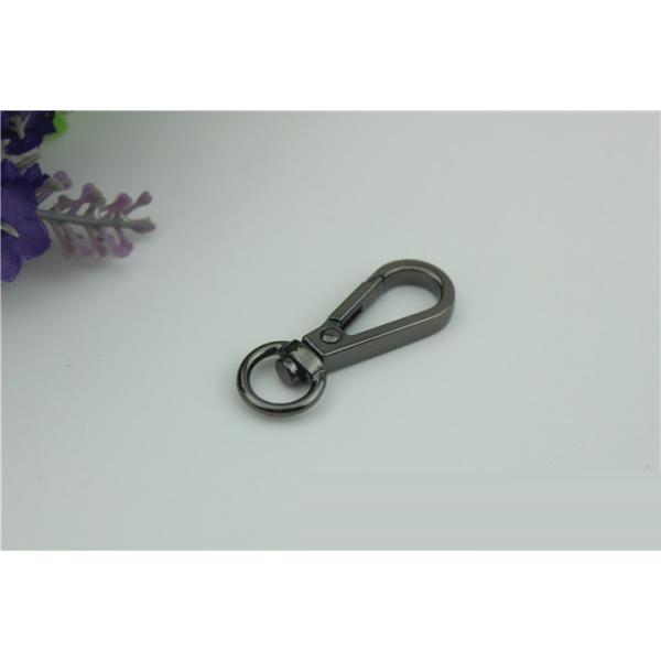 Factory direct sale metal zinc alloy 10 mm hanging brush anti brass snap hook for handbag