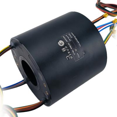 Múltiples canales a través del anillo de resbalón eléctrico perforado Protección IP51 Torque bajo