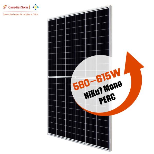 preto completo solar canadense solar canadense do painel 590W 595W 600W 605W de 580W 585W