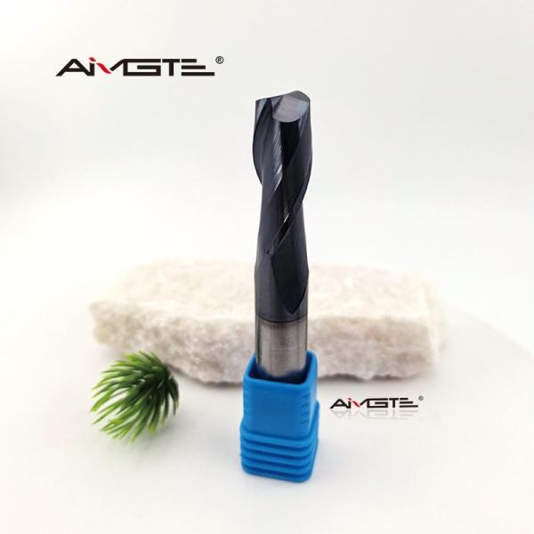 Tungsten Carbide 12mm 2-Flute Square End Mill For Steel/Stainless Steel CNC Milling Tool AlTiN Coated