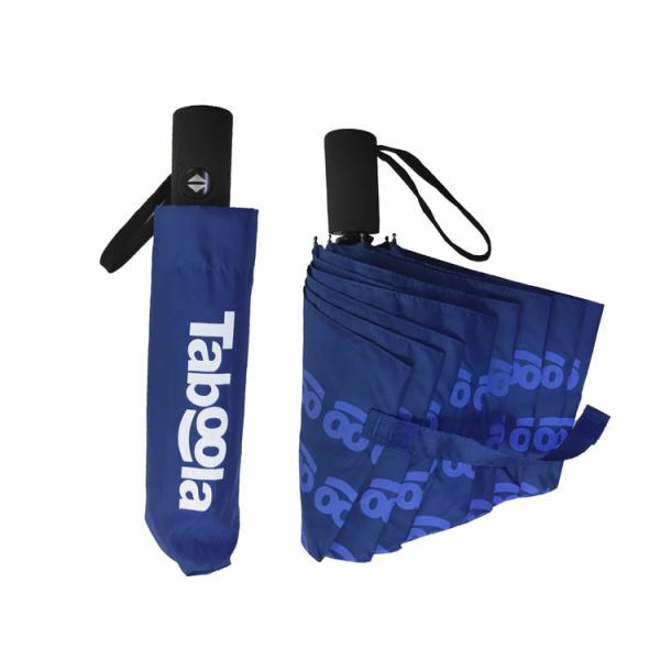 Guarda-chuva de Sun Windproof próximo aberto de 3 dobras auto com impressão a cores