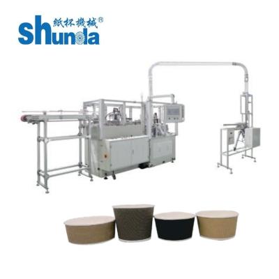 Máquina de fabricação de copos de chá de papel de parede dupla descartável com molde de tratamento anti-ferrugem