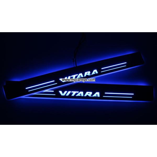 Suzuki Grand Vitara LED door sill plate light moving door scuff Pedal lights