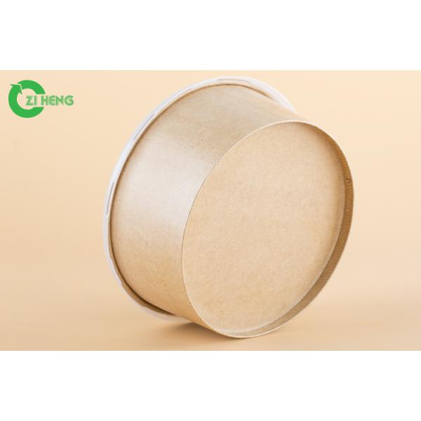 Дополнительные крепкие бумажные шары еды с прозрачными крышками устойчивое влаги 50 Оз