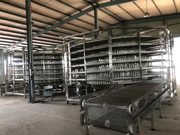                  Commercial Bakery Hamburger Toast Cake Bread Spiral Cooling Tower             