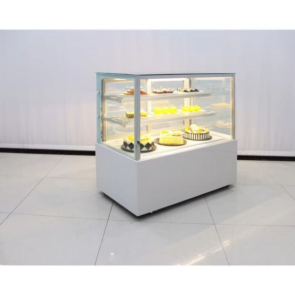 Air Cooling Right Angles Cake Display Case Cake Bread Showcase