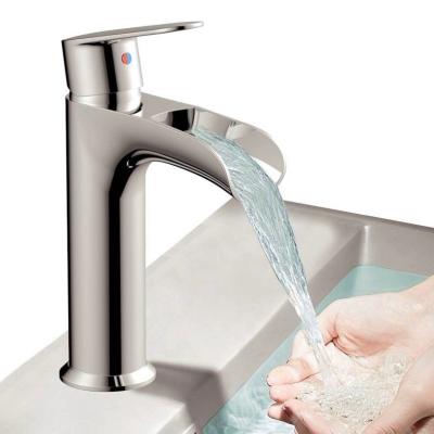 Ceramic Valve Single Handle Single Hole Basin Faucet Countertop Hot And Cold Water Tap