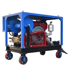 Trailer Mounted High Pressure Drain Cleaning Jetter Machine For Cleaning