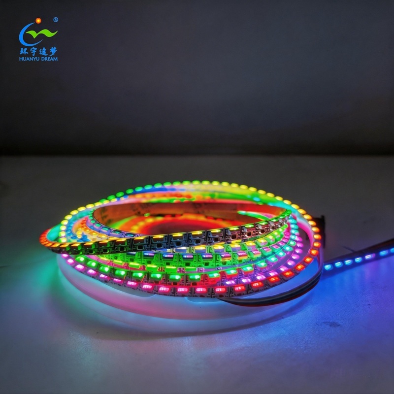 WS2812B Side Emitting LED Strip SMD4020 Addressable RGB 160LEDs/m 5V Programmable Pixel Flexible 5mm Narrow PCB IP20 5m/Roll