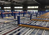 Profundidad intensiva galvanizada 1.5-2.5m m del rodillo del almacenamiento del estante de la plataforma del flujo de gravedad