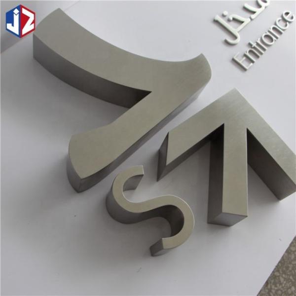 Corrosion Resistance 3D Lettering Signage Laser Cut 316 Stainless Steel Letters
