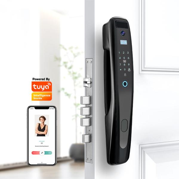 Serrure de porte biométrique extérieure d'empreinte digitale d'anti vol avec l'écran tactile à télécommande