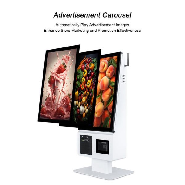 21.5 Inch Customer Service Touchscreen Food service Restaurant Self Service Ordering Kiosk