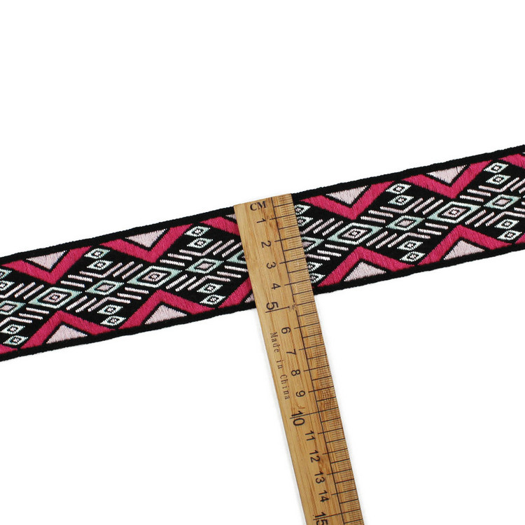 Полиэстер ленты 4.5CM жаккарда связывая отделку Webbing