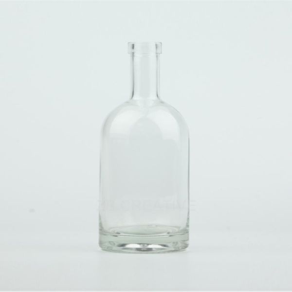 Flint 375ml Liquor Bottle Cork Top Glass Bottle For Gin 420g CY-761