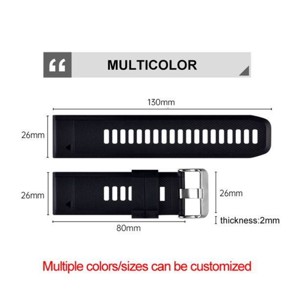 TPU Rubber And Eco-friendly Silicone Smartwatch Band
