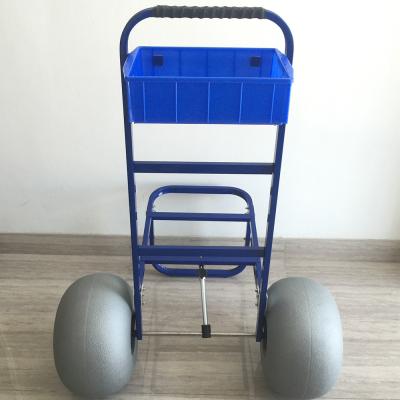 Two Wheel Fishing Wagon Cart Lightweight Outdoor Camping Fishing Beach Cart