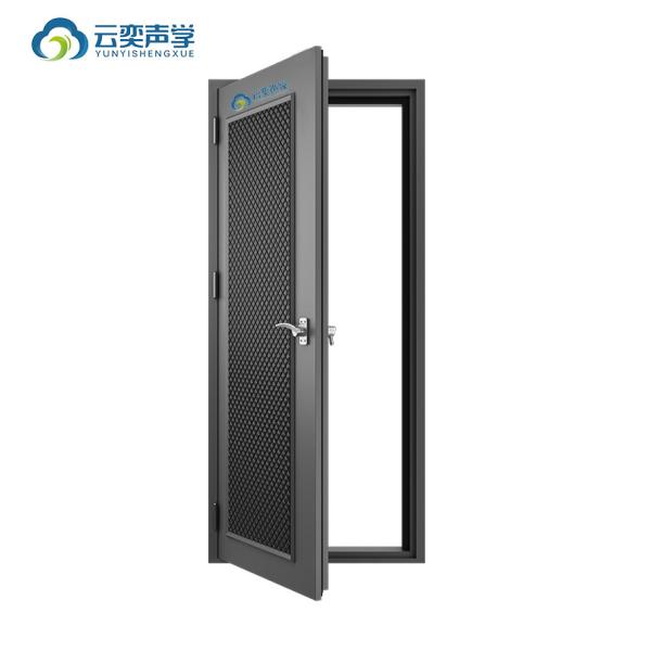 Soundproof Drum Room Music Studio Roomtransparent Noise Barrier Noise Isolation Door Vision Glass 60 Minutes Fireproof Home Acoustics With Bass Traps Cornernoise Cancelling Door STC 45dB