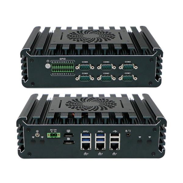 Quad Core IBOX-3126 Industrial Mini PC with 3*Intel I225-V 2.5G LAN and Fanless Design for Industrial Automation
