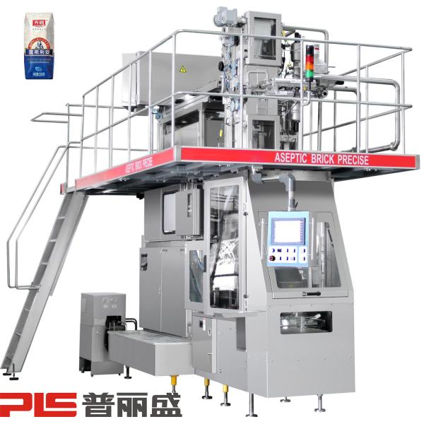 6000 PPH 200ml Prisma Aseptic Carton Filling Machine for Milk