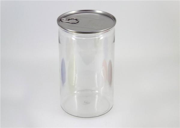 Clear Plastic Cylinder for Food Grade PET Canister with Large Capacity for Dry Fruit Nut Snack Food Tea Cookies Powder etc