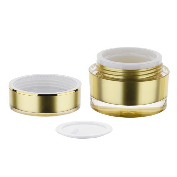 Luxury Empty Plastic Cosmetic Jars 10g 15g 20g 30g 50g Skin Care Acrylic Cream Containers