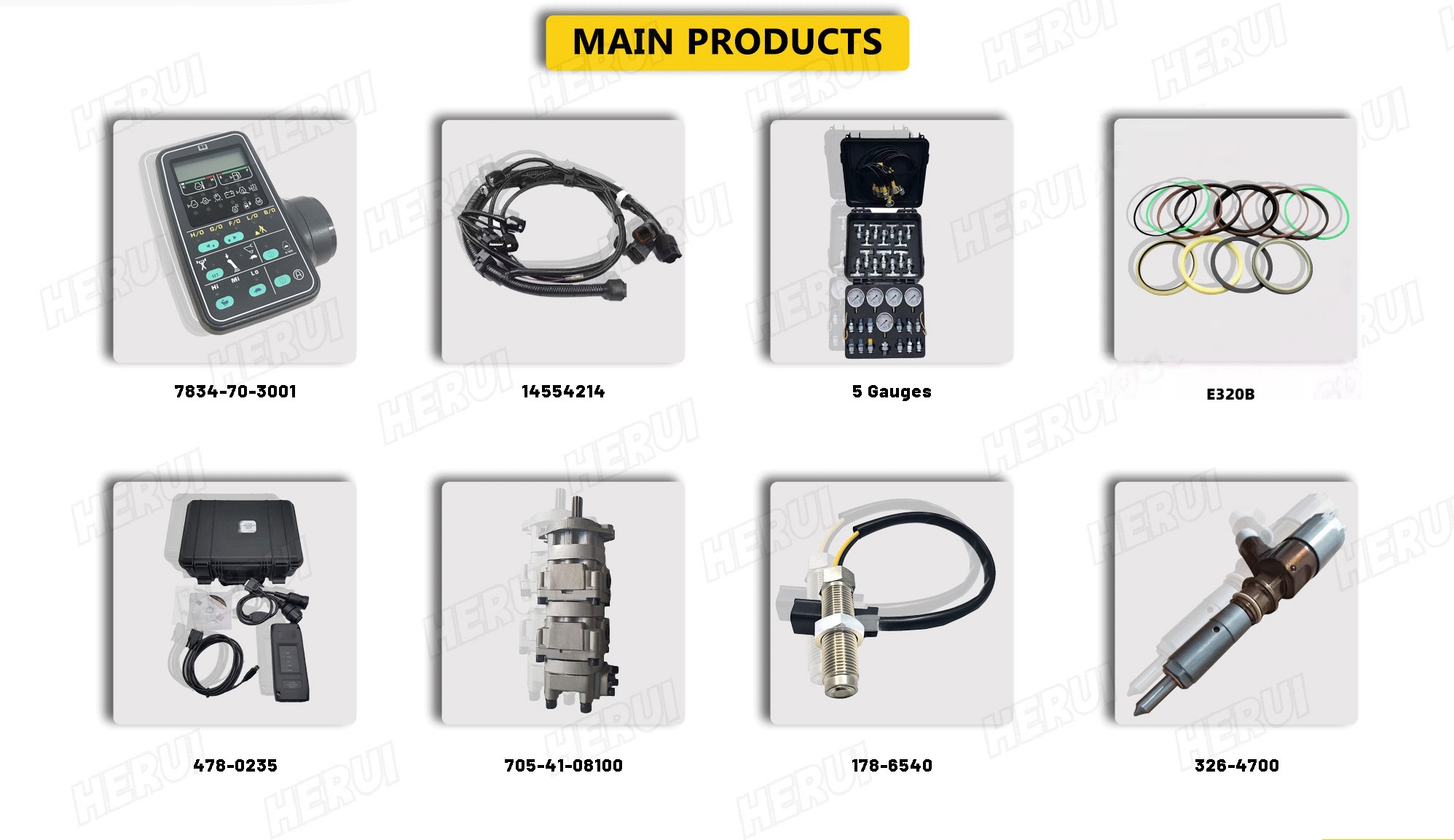 C6.6 Injector Wiring Harness Adapter Plug 285-1975 2851975 for  E320D E323D Excavator Parts