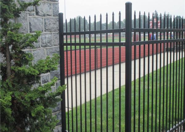 Steel Pinnacle 3 Rail 8ft Wide Tubular Pool Fencing for Residential