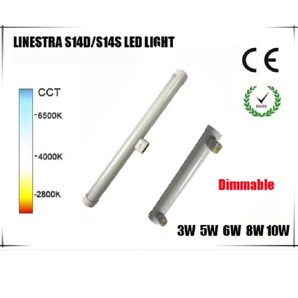 Dimmable 3W 6W 10W 300mm 500mm led linestra kitchen lamp S14D S14S led tube wall lamp replace osram linestra