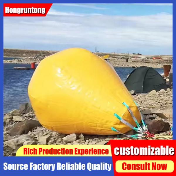 Sacs de levage pneumatiques sous-marins 2,0 m × H2,5 m, œillets de levage conformes à la norme ISO, haute résistance à l'abrasion