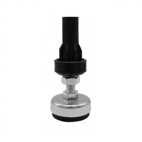 Premium 28mm Swivel Feet for Lean Pipes with Anti-Slip Rubber Pad for Industrial Applications