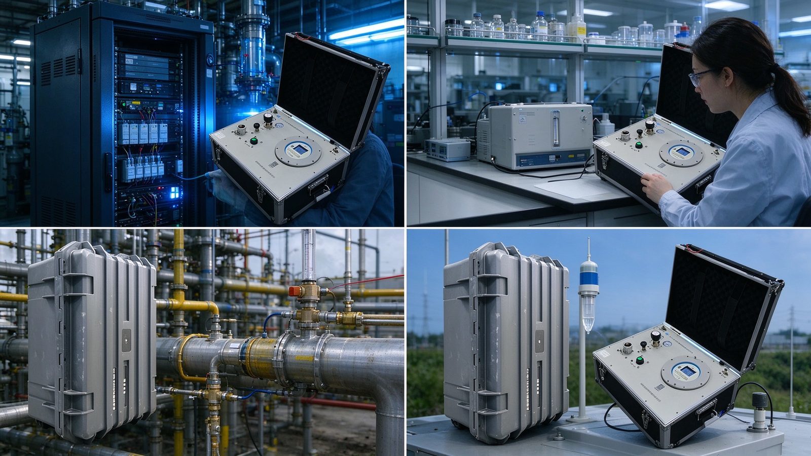 Explosion Proof Portable Gas Dew Point Meter Micro Water Analyzer For Natural Gas SF6 Field Use