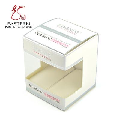 Caixa de empacotamento cosmética da largura transparente da janela 100mm