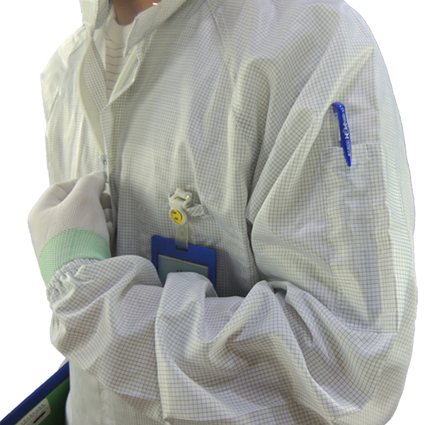 2.5mm Grid 98% 99% Polyester Antistatic ESD Coverall