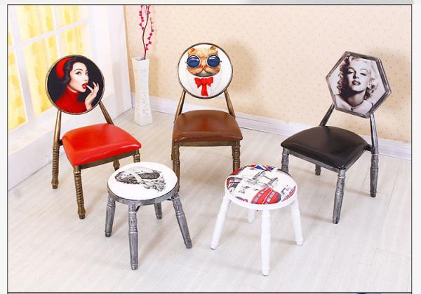 Stacking Modern Metal Dining Chairs / Fabric Restaurant Chairs For Banquet