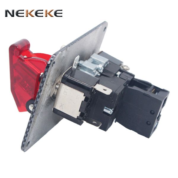 Carbon Fiber IP65 Waterproof 12V 30A Marine Switch Panel for Boats and Racing Cars