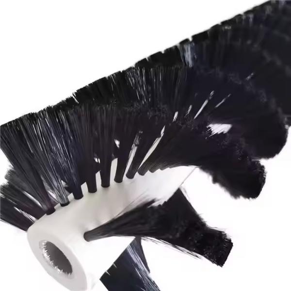Industrial Roller Brush Cleaning Mechanical Brush Round Shaft Nylon Brush Roller