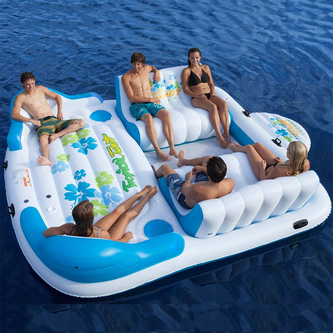 Modular Inflatable Water Park with Custom Floating Obstacle Course Slides Climbing Elements And Connected Play Platforms for Lake Resort Beach And Large Outdoor Aqua Recreation Projects