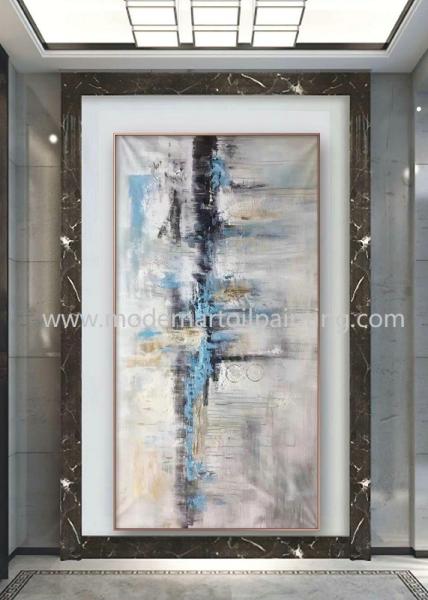 Modern Palette Knife Oil Painting Abstract Acrylic Paintings For Bedroom