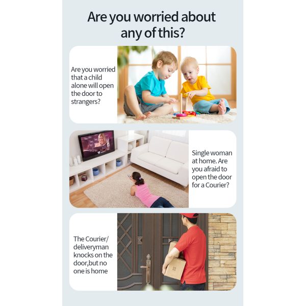 HD Infrared Night Vision Smart Home Security Package Tuya Visual Doorbell Camera 800mAh Battery