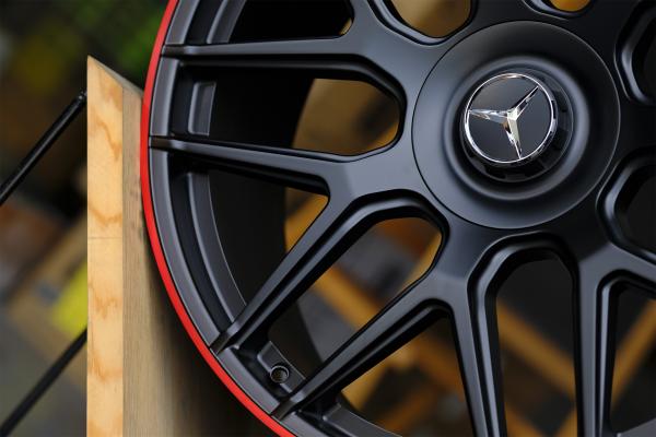 20 21 22 Inch Forged Alloy Wheels 5x130 Matt Black Red Lip TUV For Benz G63